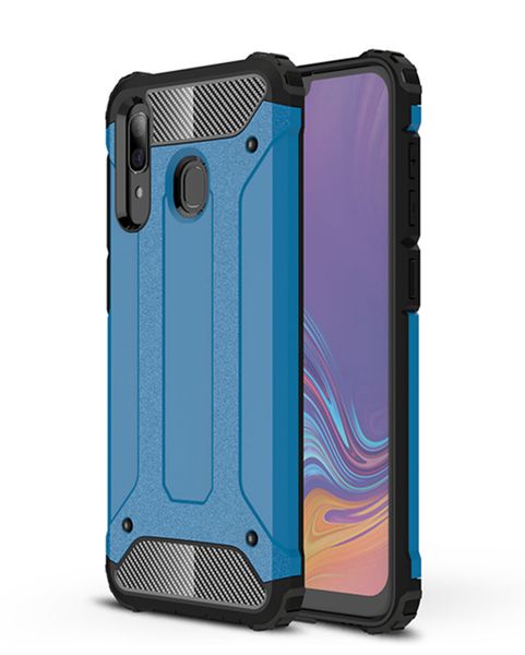 Shockproof Armor Case for Samsung A20 Blue