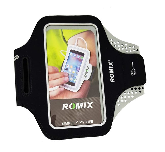 SmartPhone Arm Band Romix - 4.7inch - Black/Grey