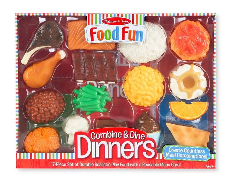 Melissa &amp; Doug Food Fun Combine &amp; Dine Dinners - Red