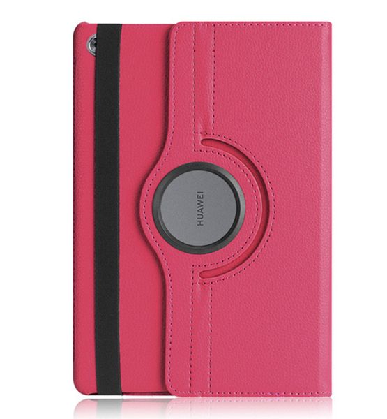 Rotate Case Stand For Huawei MediaPad M5 lite Rose