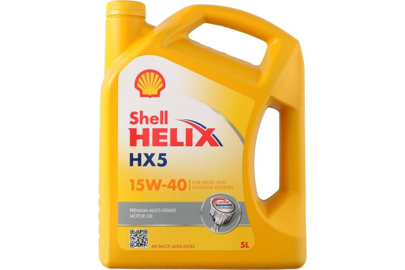 Shell Helix HX5 15W-40 - Premium Multi Grade Motor Oil - 5L