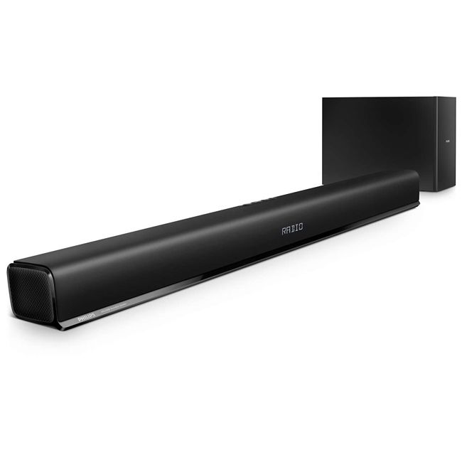 Philips Bluetooth Soundbar Speaker With Wired Subwoofer HTL1193B/98