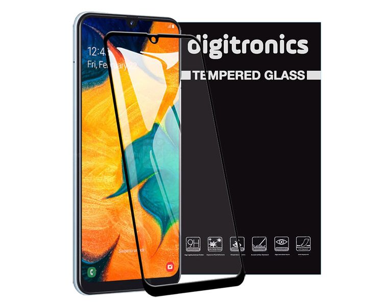 Full Coverage Tempered Glass for Samsung Galaxy A30 - Black