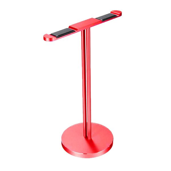 Universal Aluminum Headphone Stand Dual Hanger for Headset-Rose Gold