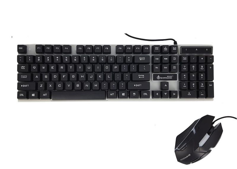 USB wired Keyboard &amp; Mouse - D280 - Black &amp; white