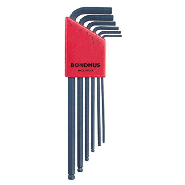 Bondhus Ball End L-Wrench 6Pc Set 1.5-5mm Proguard Finish