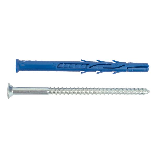 Rawlplug Nyl Frame Fixing Zp + Csk Screw 8.0mmx100mm X50 -Box