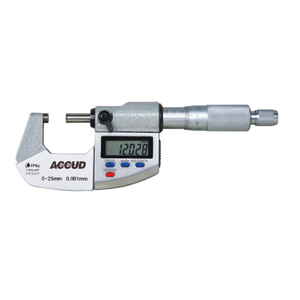 ACCUD Digital Outside Micrometer.Ip65. 50-75mm (0.001mm)