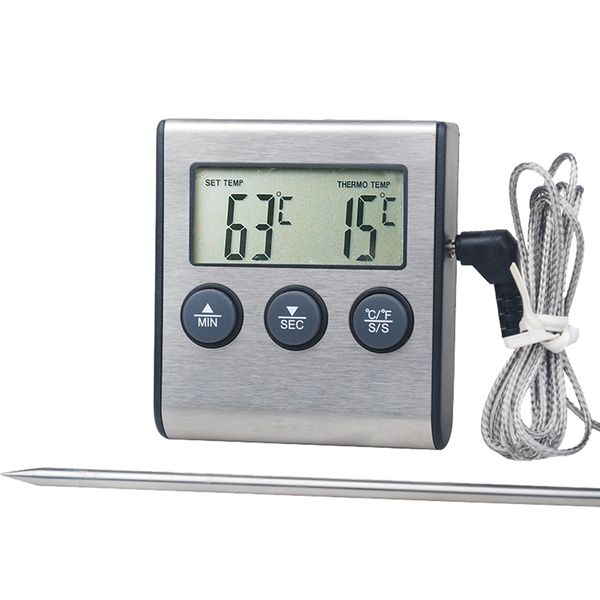 Multi-function Digital Grill BBQ Oven Meat Thermometer/Timer