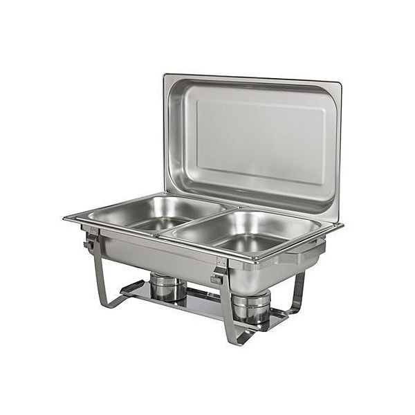Stainless Steel 9 Liter Double Tray Chafing Dish Food Warmer