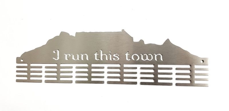 DCDesigners I Run This Town T-M 48 Tier Medal Hanger - Stainless Steel