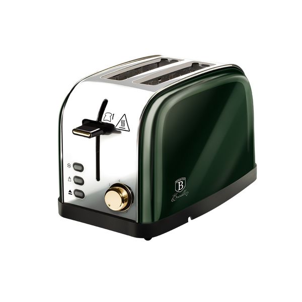 Berlinger Haus Stainless Steel 2-Slice Toaster - Emerald Collection