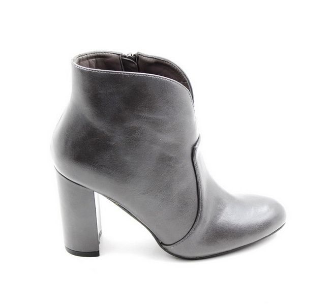 Lamara Zaara Medium/Block Heel Ankle Boot Grey