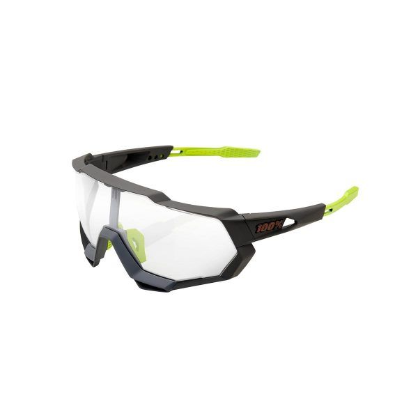 100% Speedtrap - Soft Tact Cool Grey - Photochromic Lens