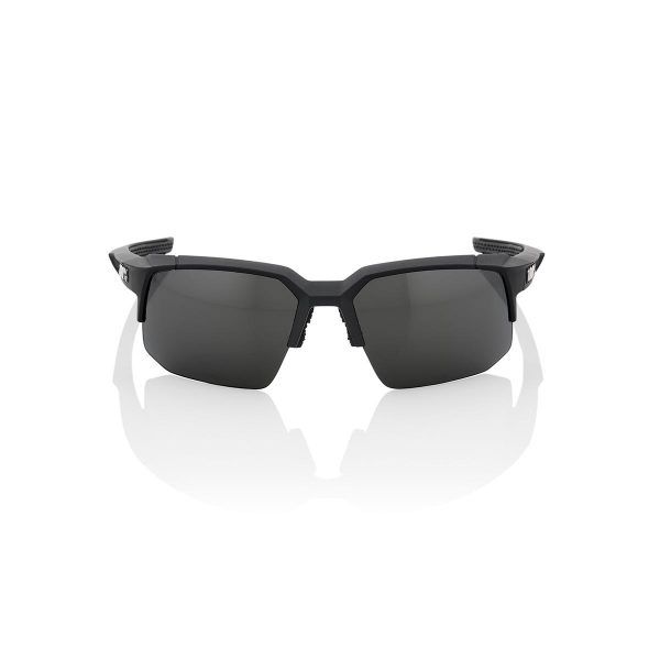 100% Speedcoupe -Soft Tact Black - Smoke Lens