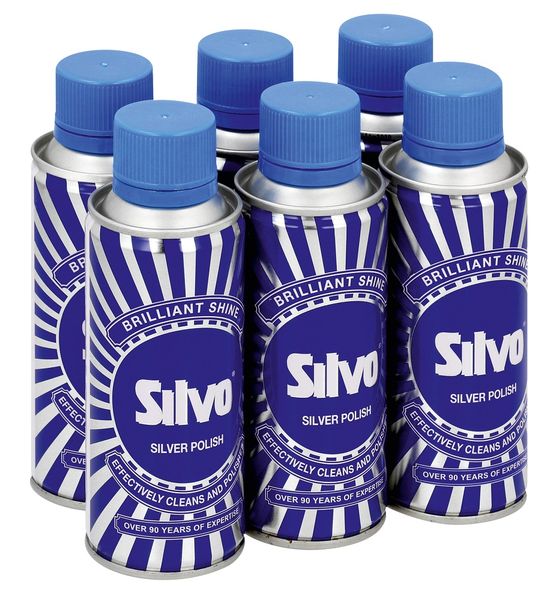 Silvo 6 X 200ml, Silver Polish Liquid, Silver Cleaner