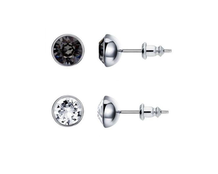 Swarovski Clear &amp; Silver Night Crystal image