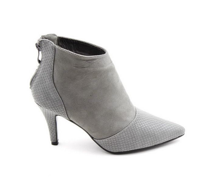 Lamara Viper High Heel Ankle Boot Grey