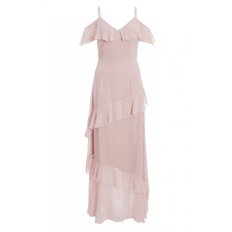 quiz blush pink maxi dress