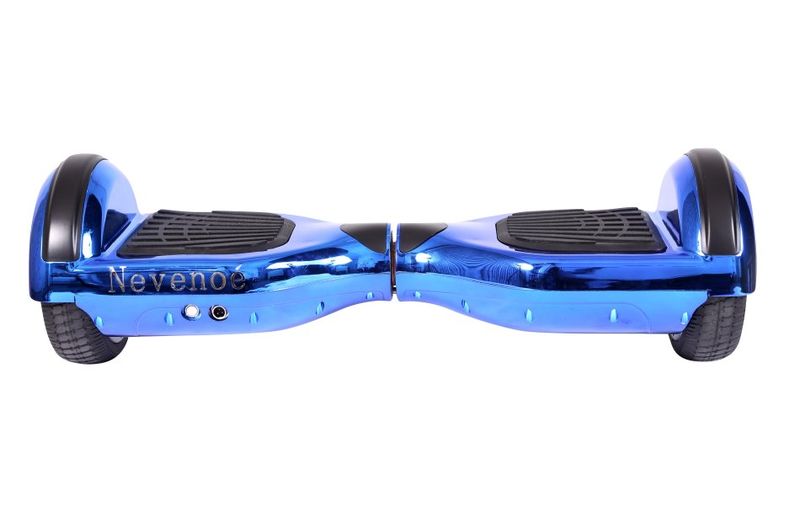 Nevenoe Hoverboard Smart Self Balance Scooter &amp; Carry Bag - Blue Chrome