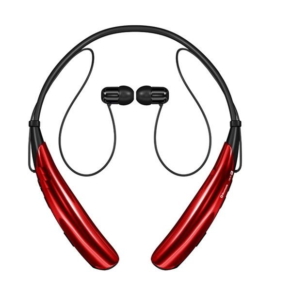Wireless Sport Neckband Headphone with Microphone - Black