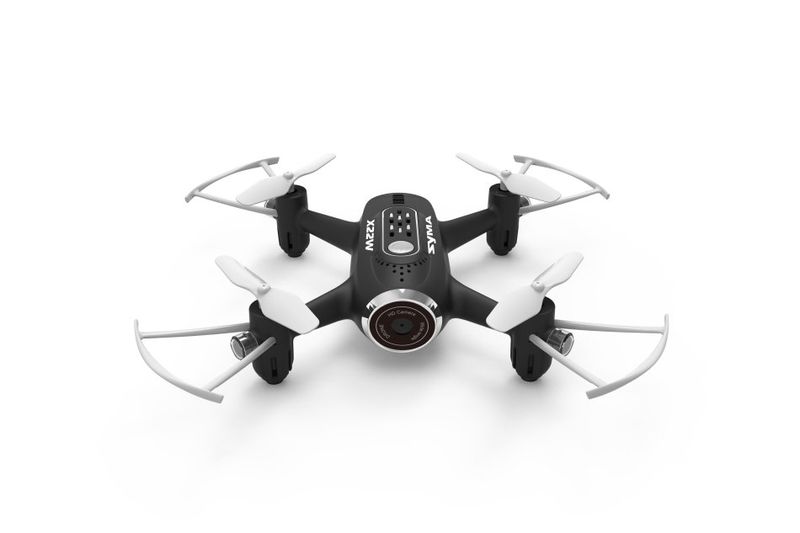 Syma X22W Smart Drone with HD Camera &amp; Real-time Live Viewing - Black