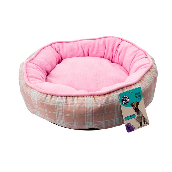 Round Fleece Pet Bed - 50cm