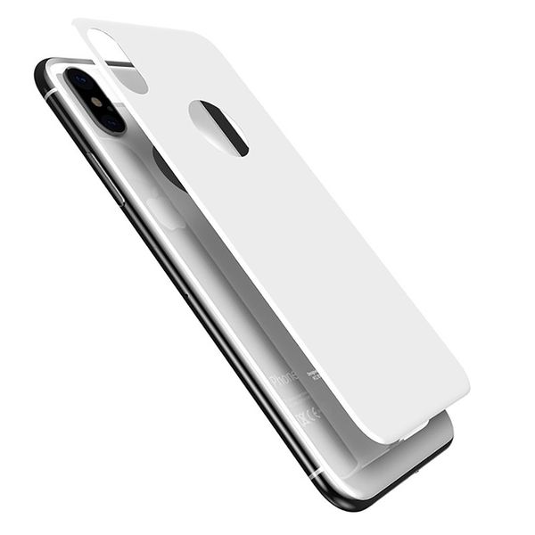 Rear Back Full Curved Tempered Glass for iPhone X/10 Black