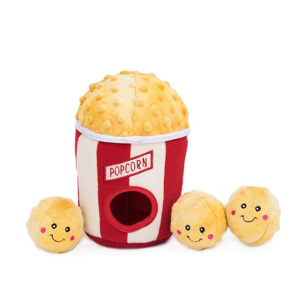 Zippy Paws Burrow Hide &amp; Seek Toy - Popcorn Bucket