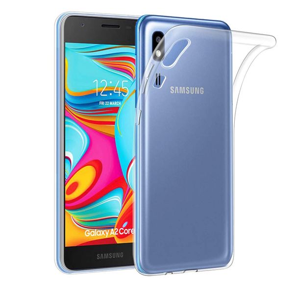 Slim Fit Protective Clear Case Compatible with Samsung Galaxy A2 Core