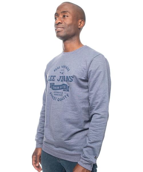 Lee Basic R V Sweat-Navy Heather