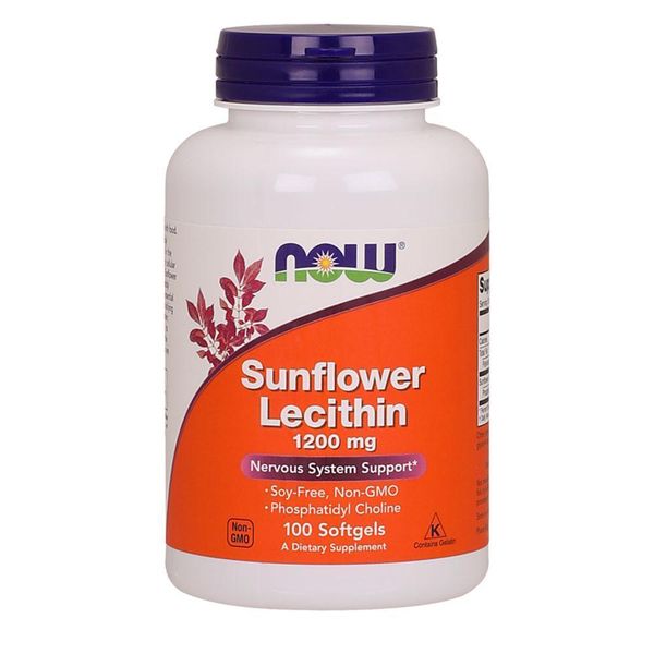 NOW Foods Sunflower Lecithin 1200mg - 100 Gels