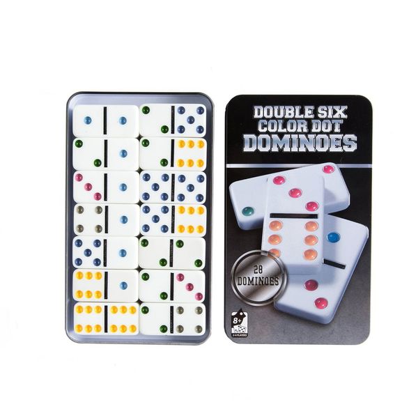 Success Formula Double Six Colour Dot Dominoes Set
