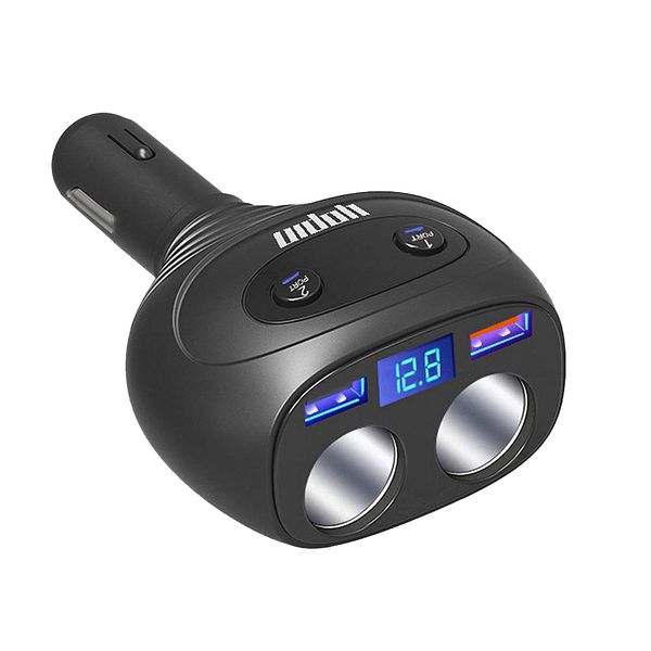 QC3.0+5V 2.4A Dual USB Car Cigarette Lighter