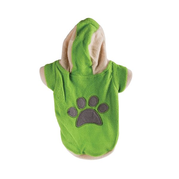 Dog Sweatshirt with Hoodie - Paws - XXL