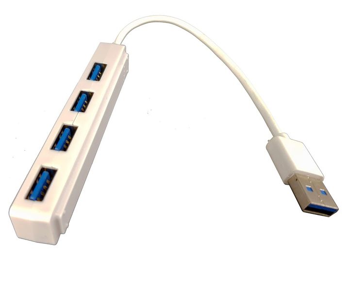 USB Hub - 4 ports - USB - White