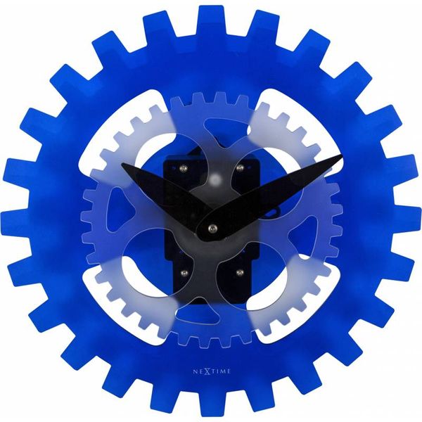 NeXtime 35cm Moving Gears Acrylic Motion Wall Clock