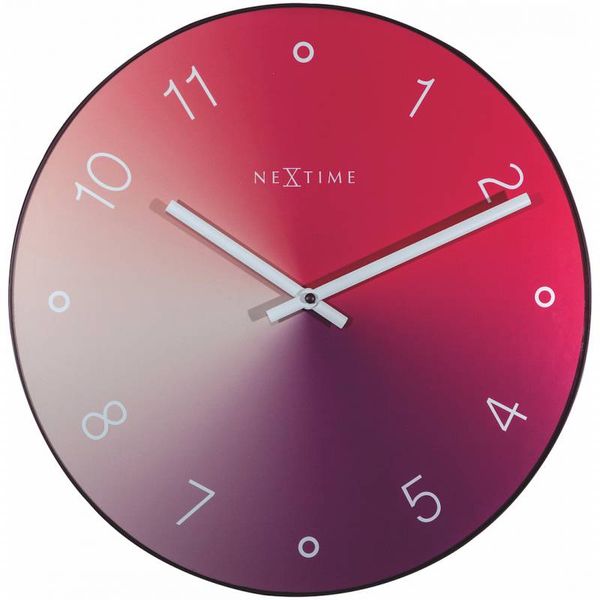 NeXtime 40cm Gradient Glass &amp; Metal Round Wall Clock