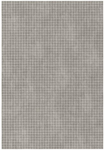 Rugs Original Mag Opus Grey Rug, Faint Cream Check Pattern