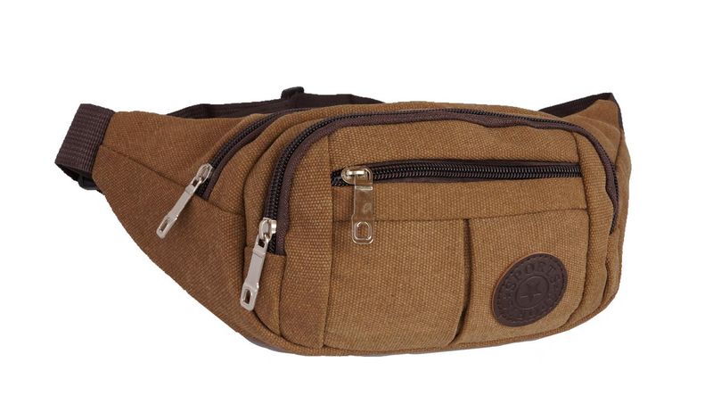 Spirit Canvas Moon Bag Fanny Pack- Brown
