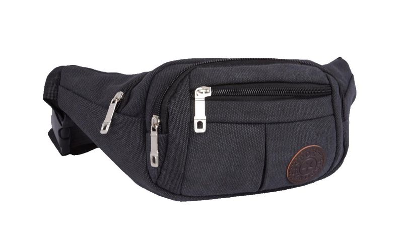 Spirit Canvas Moon Bag Fanny Pack- Dark Grey