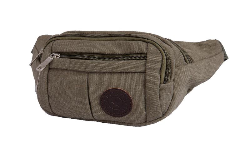 Spirit Canvas Moon Bag Fanny Pack- Light Grey