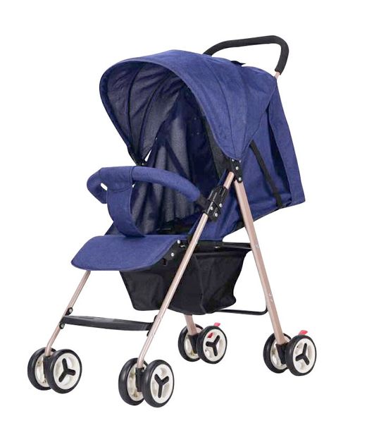Baneen Baby Stroller Pram with Reclining Backrest and footrest - Red
