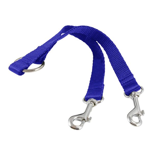 Coupler Double Head Collars Dog Leash- Blue
