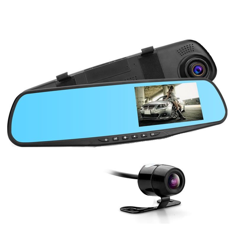 Nevenoe Hd 4.3 Inch Vehicle Rearview Parking Assist Camera With Mirror 