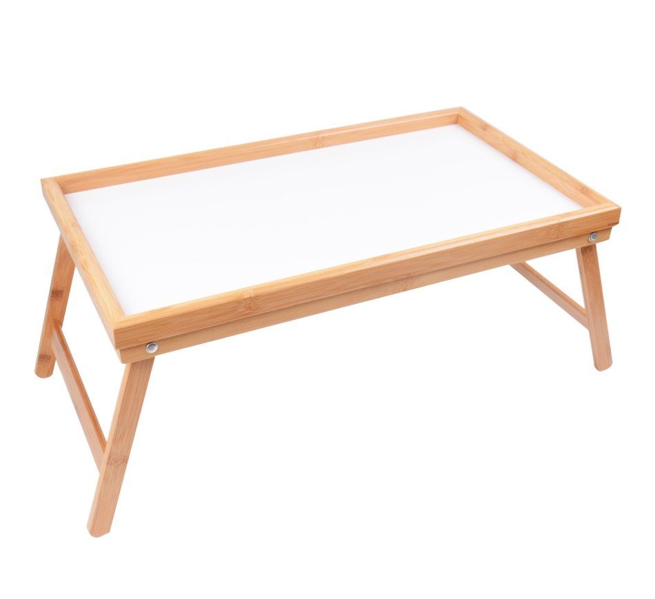Hazlo Bamboo Serving Bed Tray with Foldable Legs HMB5039 Shop Today