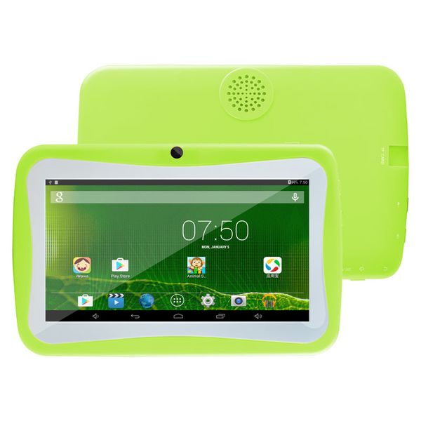 Nevenoe 7 inch Android Tablet for Kids with Silicone Case - Green