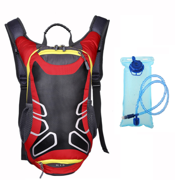 Hydration Backpack Bag &amp; 2L Water Bag for Cycling - Black