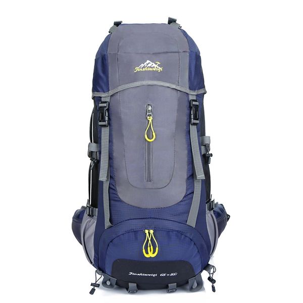 Hazlo 70L Mountain Hiking Backpack - Navy Blue