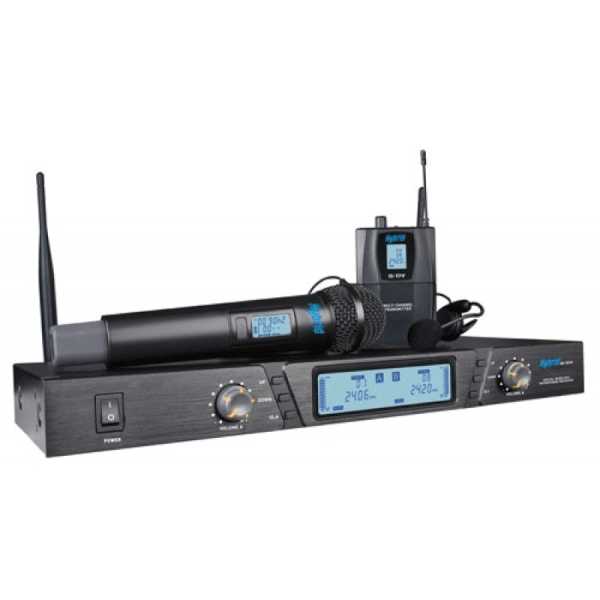 Hybrid G-DV Dual Cordless Microphone Set - Handheld + Headset